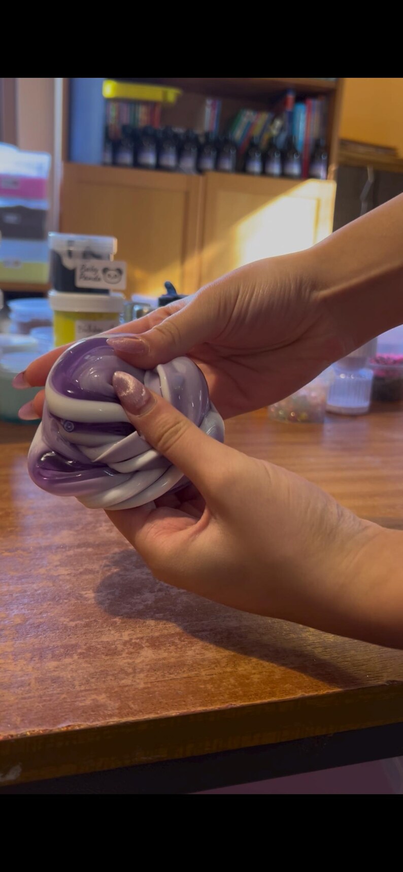Blueberry Yoghurt - Glossy/Clear Slime image 10