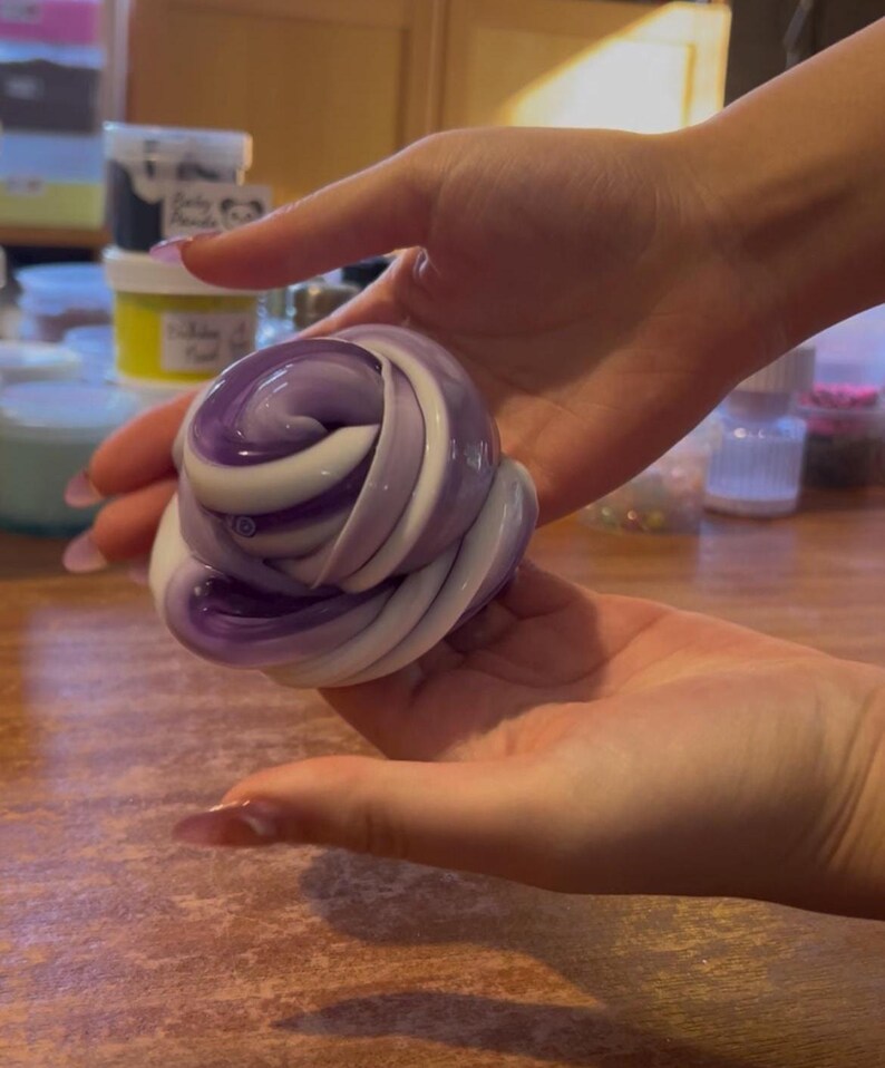 Blueberry Yoghurt - Glossy/Clear Slime image 8