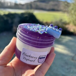Blueberry Yoghurt - Glossy/Clear Slime image 7