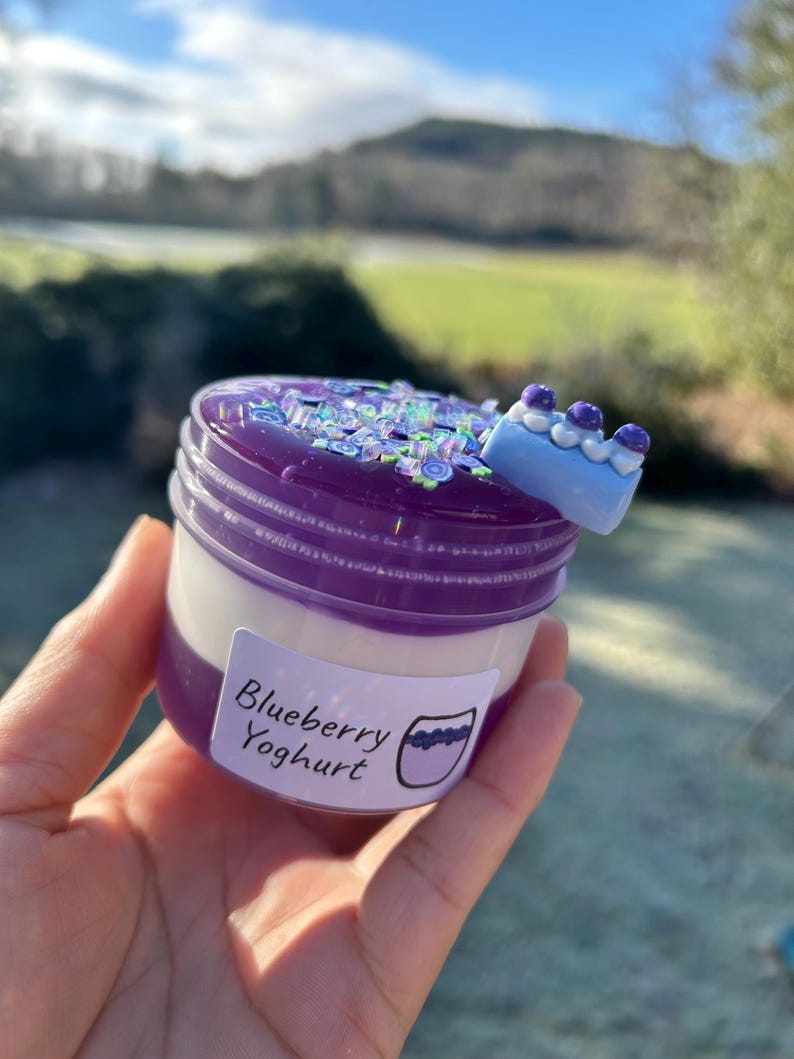 Blueberry Yoghurt - Glossy/Clear Slime image 7