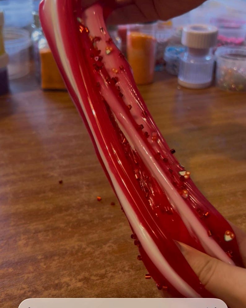 Yogur de cereza - Slime brillante/transparente imagen 10