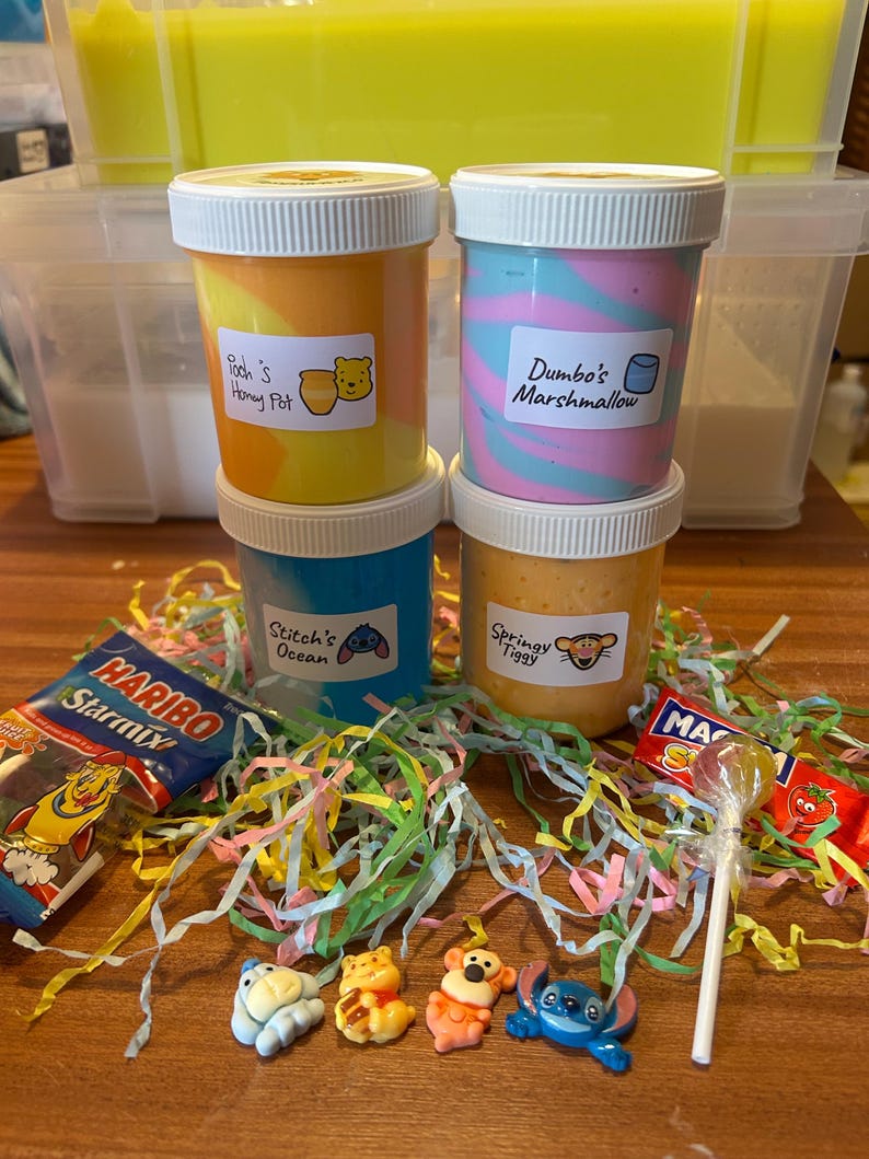 Disney Slime Bundle - Cloud, Butter, Crunchy and Clear Slimes image 1
