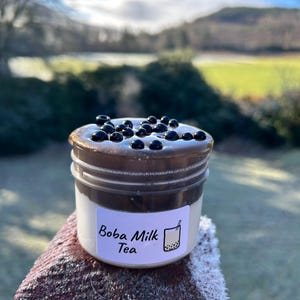 Boba Milk Tea - Glossy/Clear Slime image 5