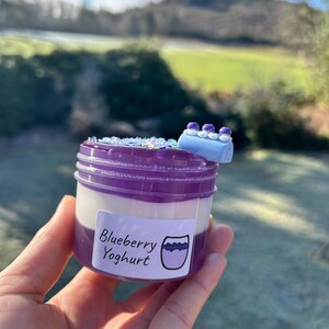 Blueberry Yoghurt - Glossy/Clear Slime image 9