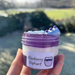 Blueberry Yoghurt - Glossy/Clear Slime image 4