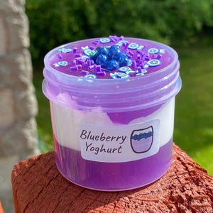 Blueberry Yoghurt - Glossy/Clear Slime image 14