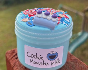 Cookie Monster Milk - Glossy Slime