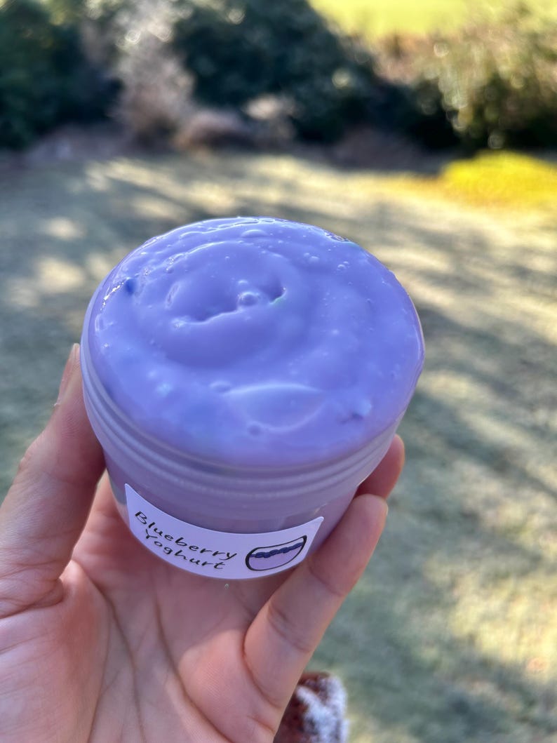Blueberry Yoghurt - Glossy/Clear Slime image 11