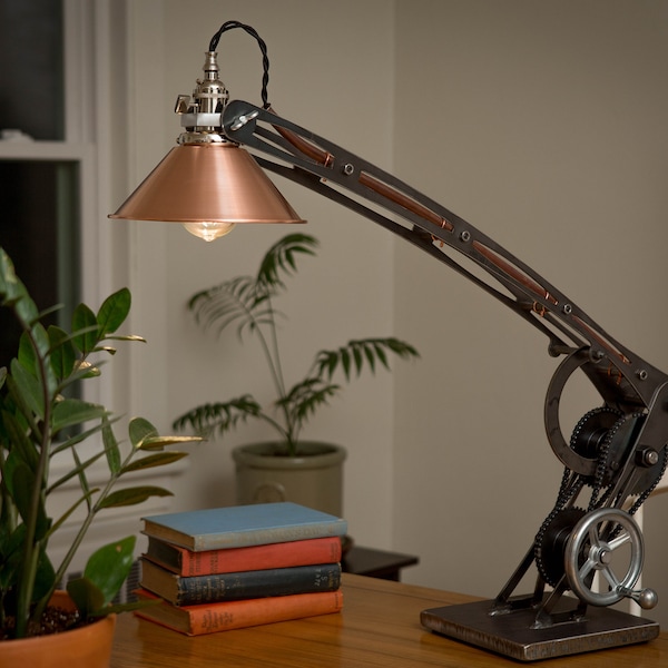 Industrial Extended Desk Lamp