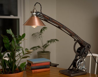 Industrial Extended Desk Lamp