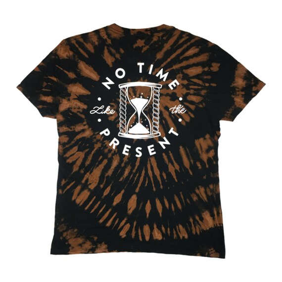 Reverse TieDye Cotton Graphic TShirt No Time Like the Etsy