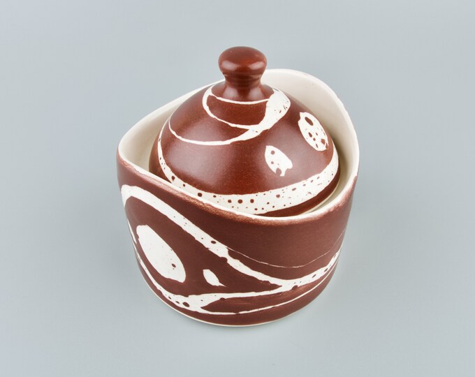 AVIEMORE POTTERY Scottish Studio Pottery Jam Jar Handmade Pottery