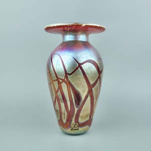 Isle of Wight 'lilac Flower Garden' Glass Vase, Michael
