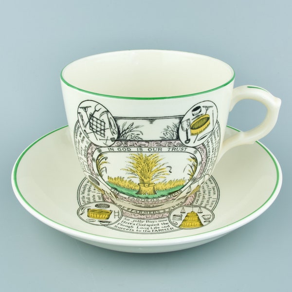 Farmers Gift Oversized Pint Cup of The Farmers Arms Giant Teacup and Saucer Large Adams Farmers Mug Breakfast Cup and Saucer Set