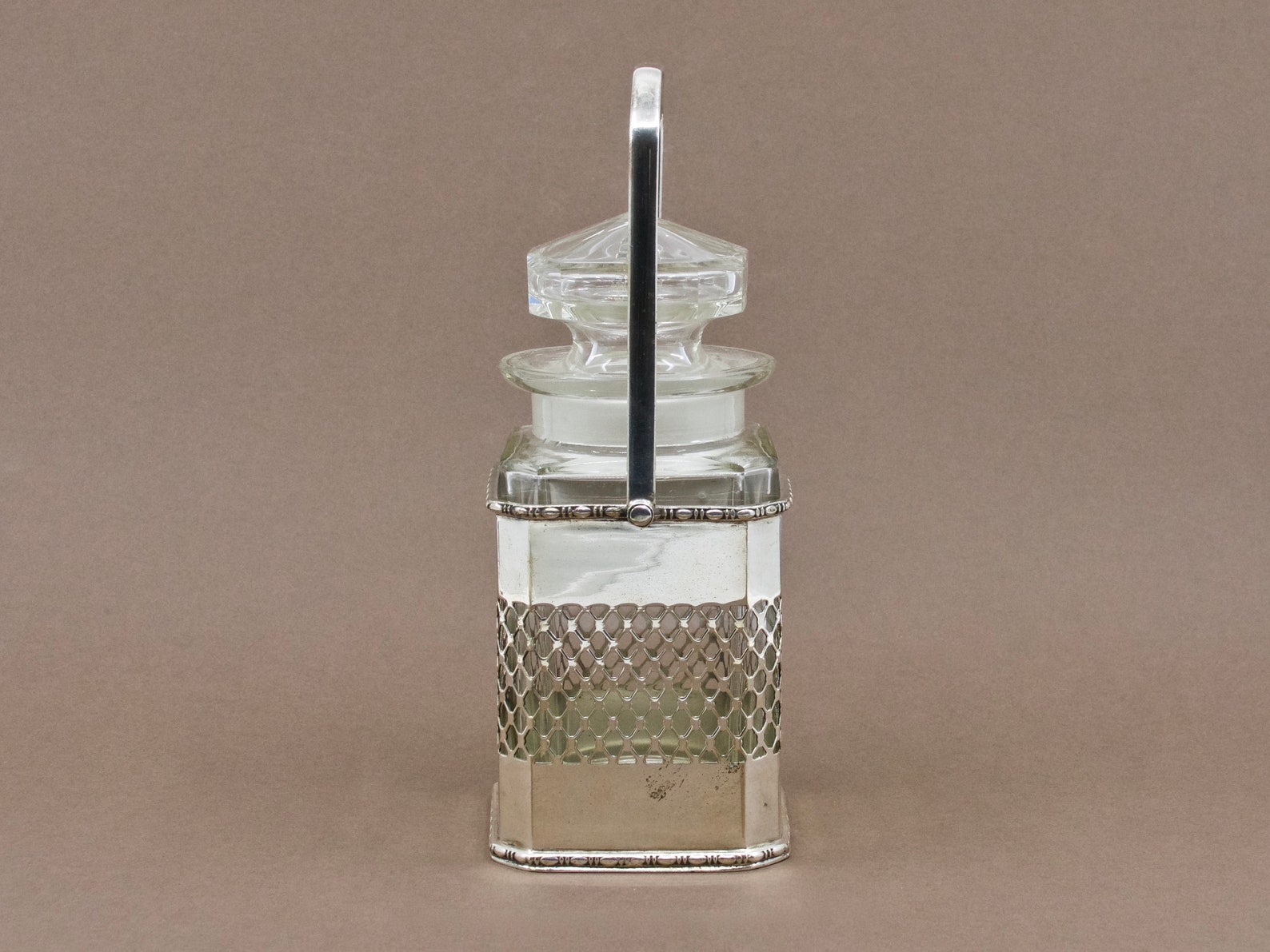 PICKLE JAR Antique Silver Plated Pickle Castor Glass Etsy