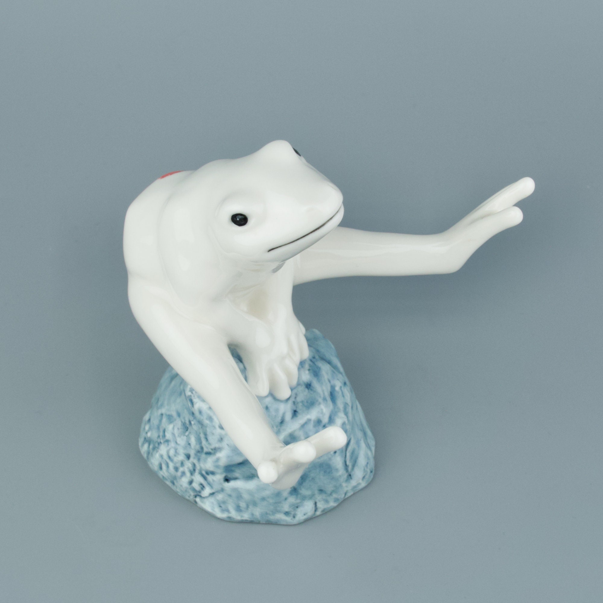 Cute Frog Figurine Royal Copenhagen Good Luck Frog Figure