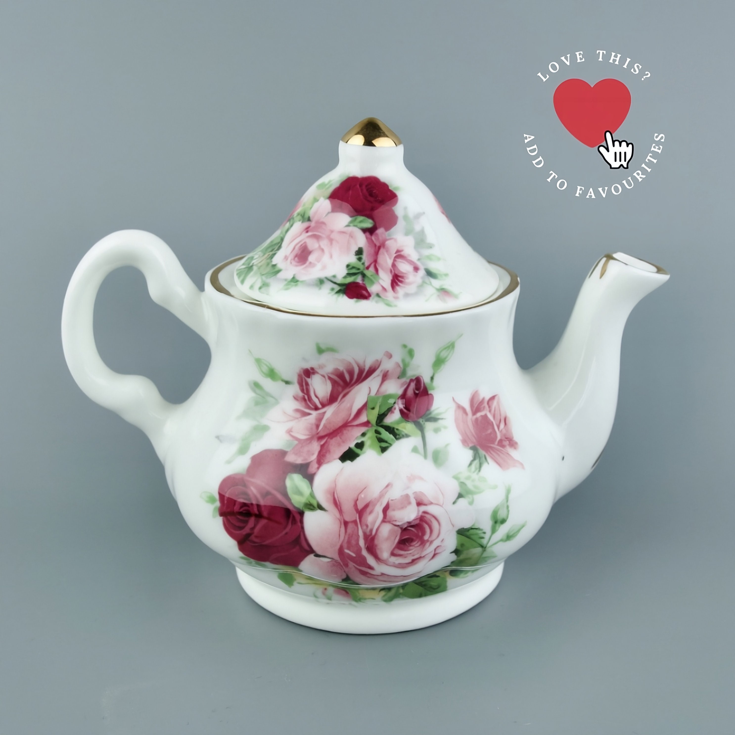 MINIATURE TEA SET Fine Bone China Mini Porcelain Tea for One Tea Set