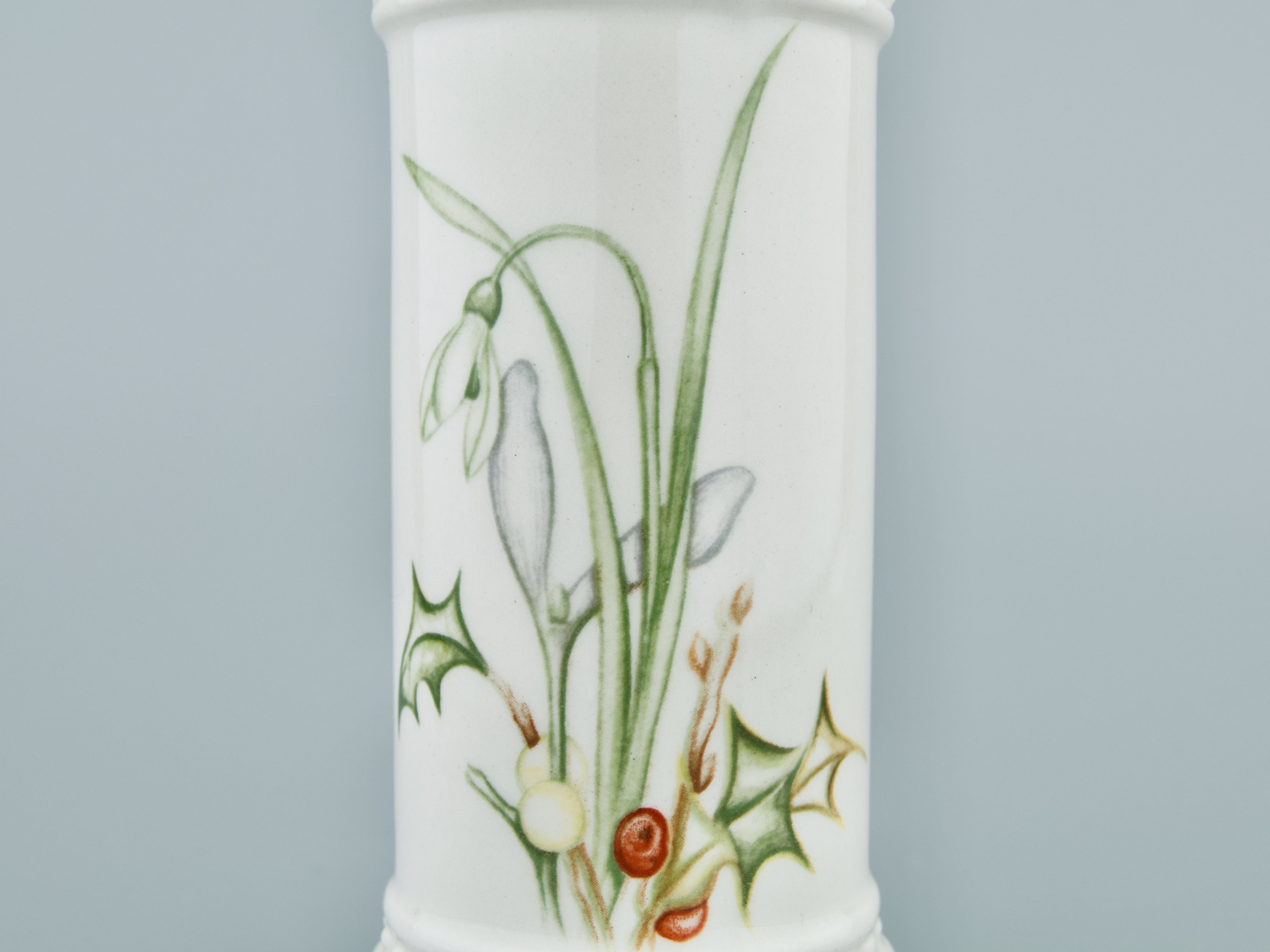 ROYAL WINTON VASE Ironstone Holly & Snowdrop Vase Vintage Etsy