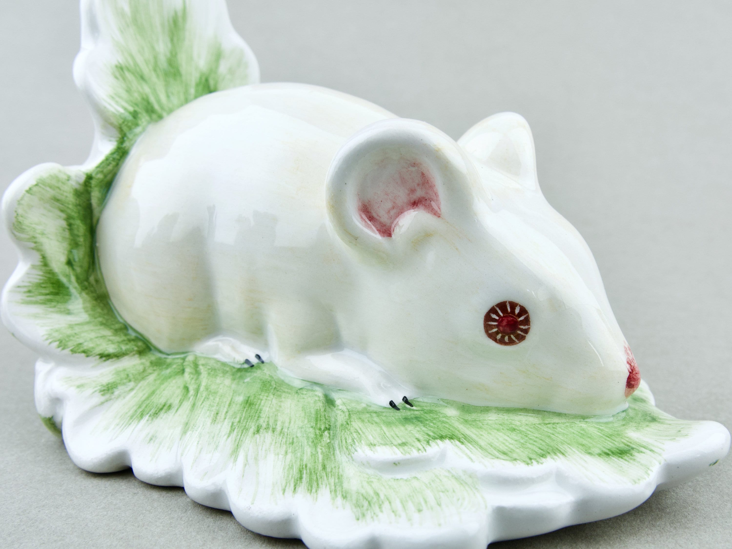 CERAMIC MICE Vintage Italian Pottery White Mice Figurines Etsy