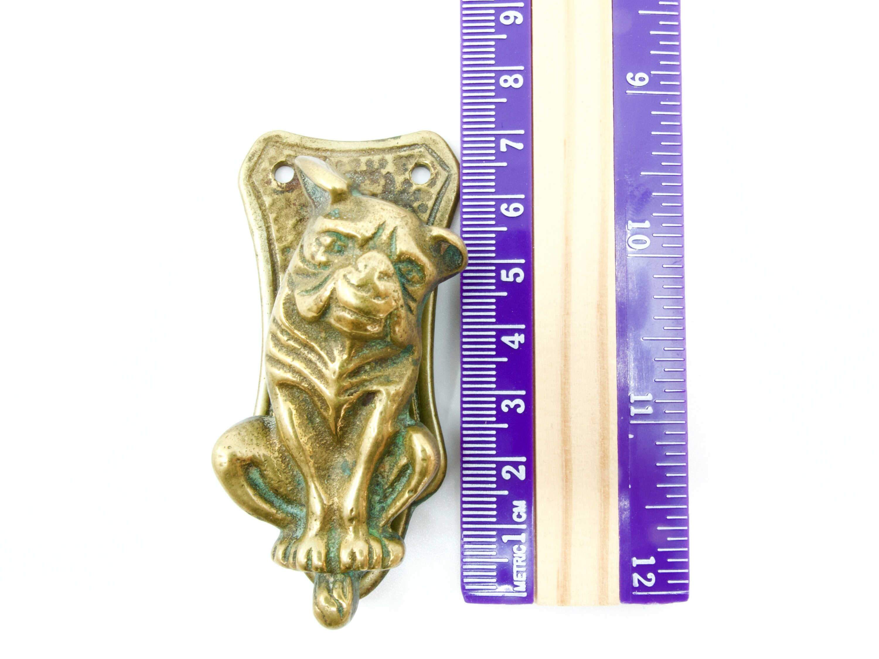 DOG DOOR KNOCKER Vintage Brass Door Knocker Boxer Door Etsy UK
