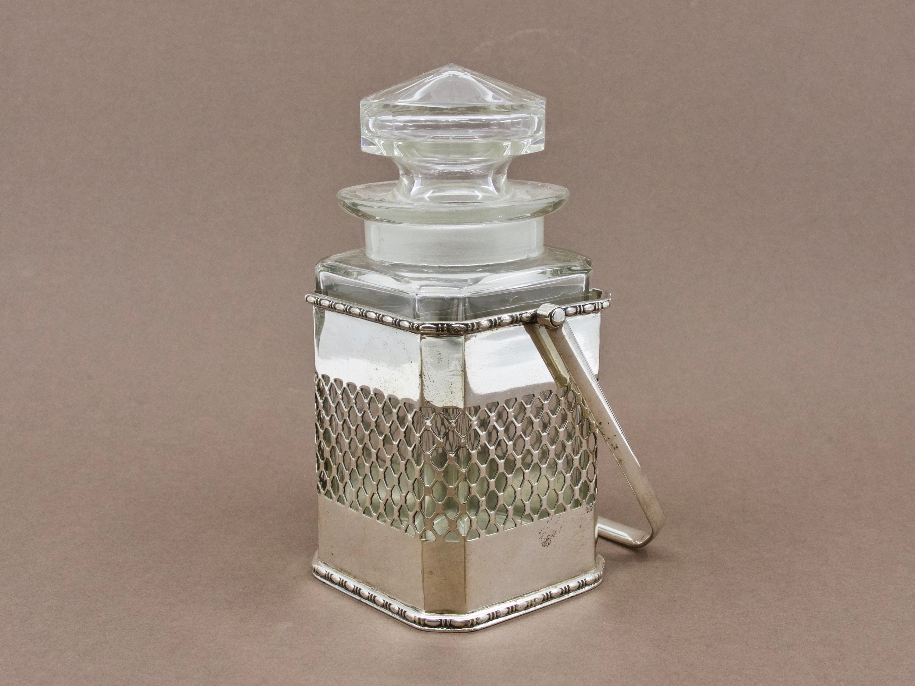 PICKLE JAR Antique Silver Plated Pickle Castor Glass Etsy