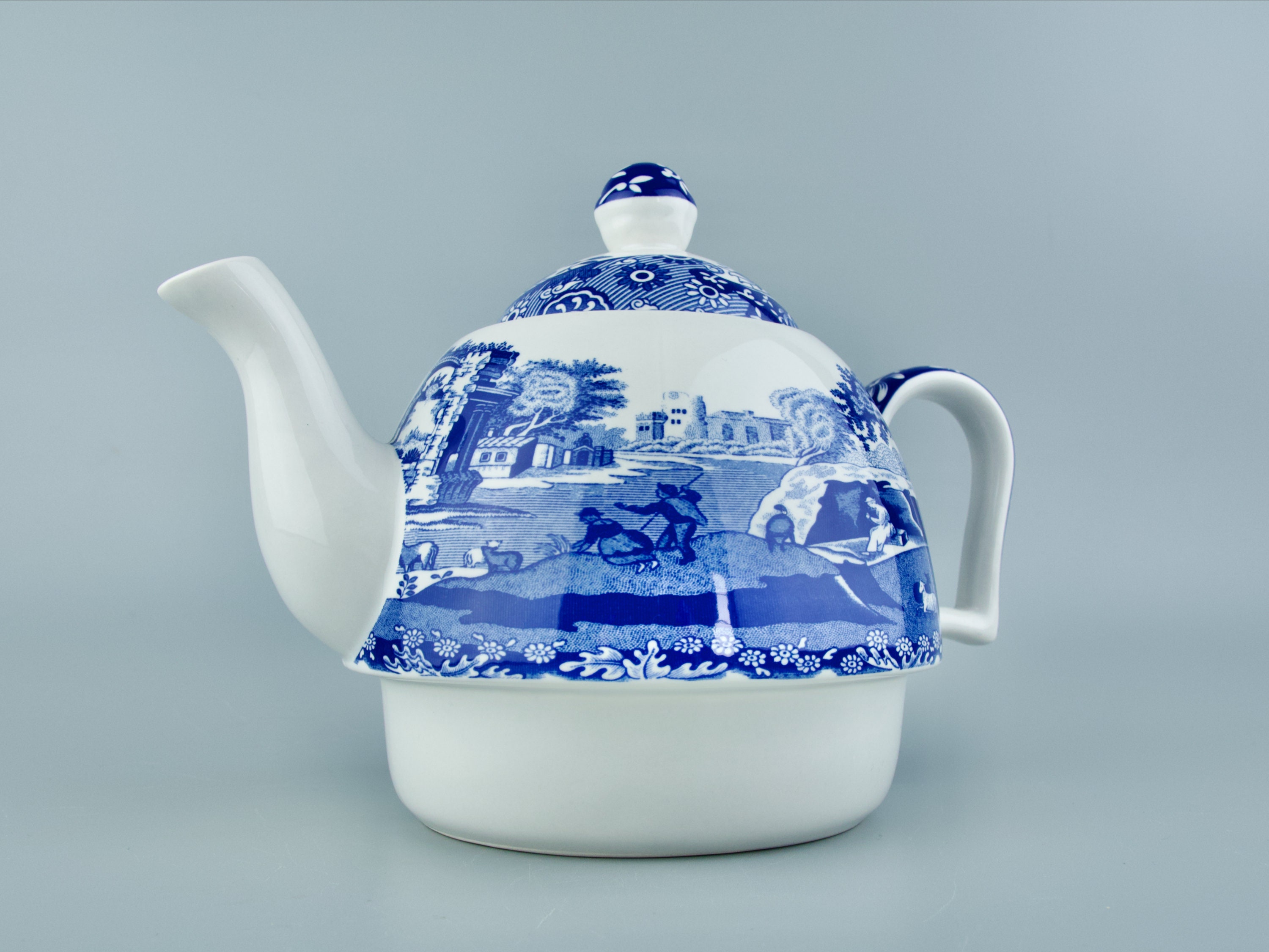 TEA FOR ONE Set Spode Blue Italian Blue Teapot Teacup and Etsy UK