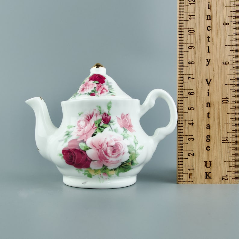 MINIATURE TEA SET Fine Bone China Mini Porcelain Tea for One Tea Set