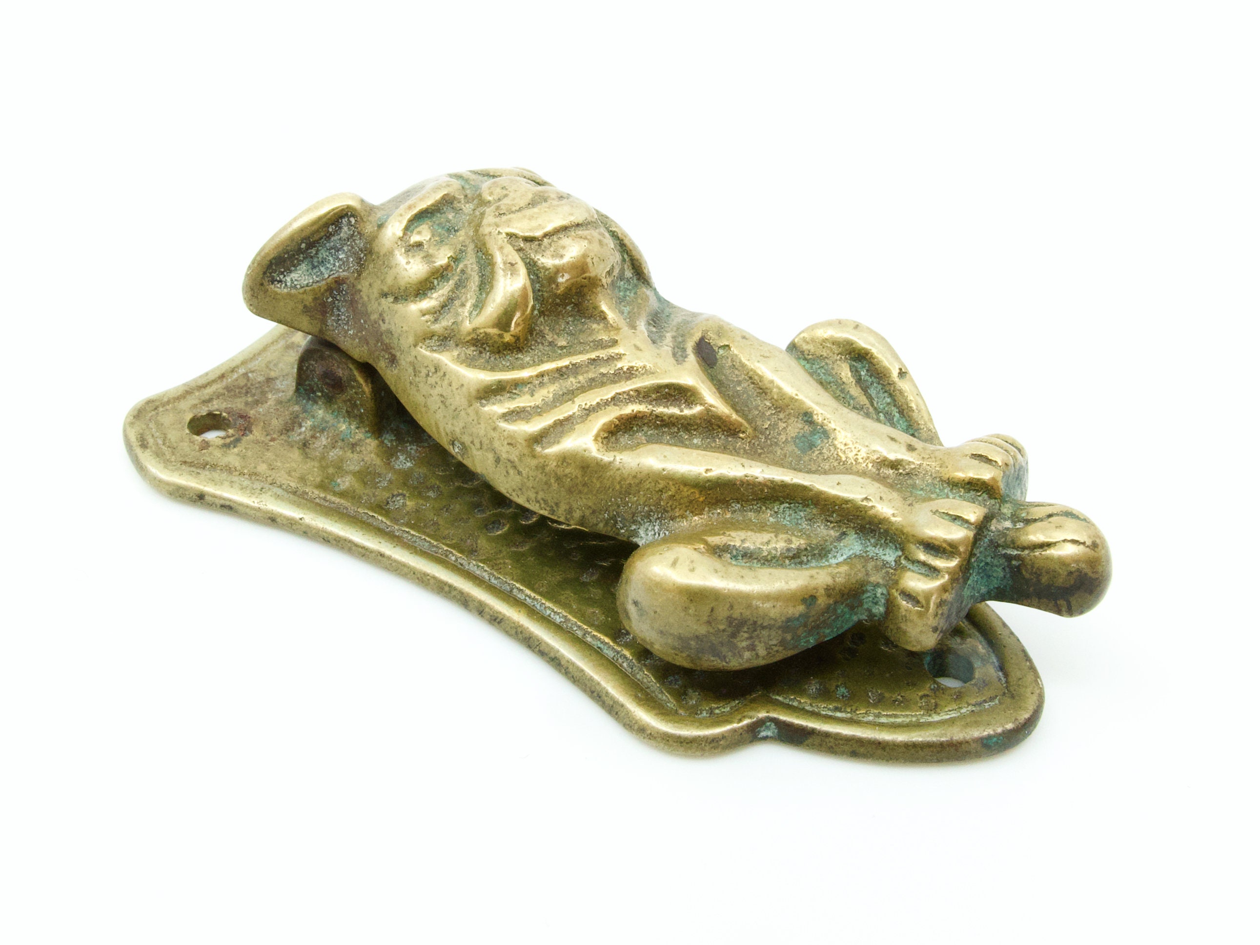 DOG DOOR KNOCKER Vintage Brass Door Knocker Boxer Door Etsy UK