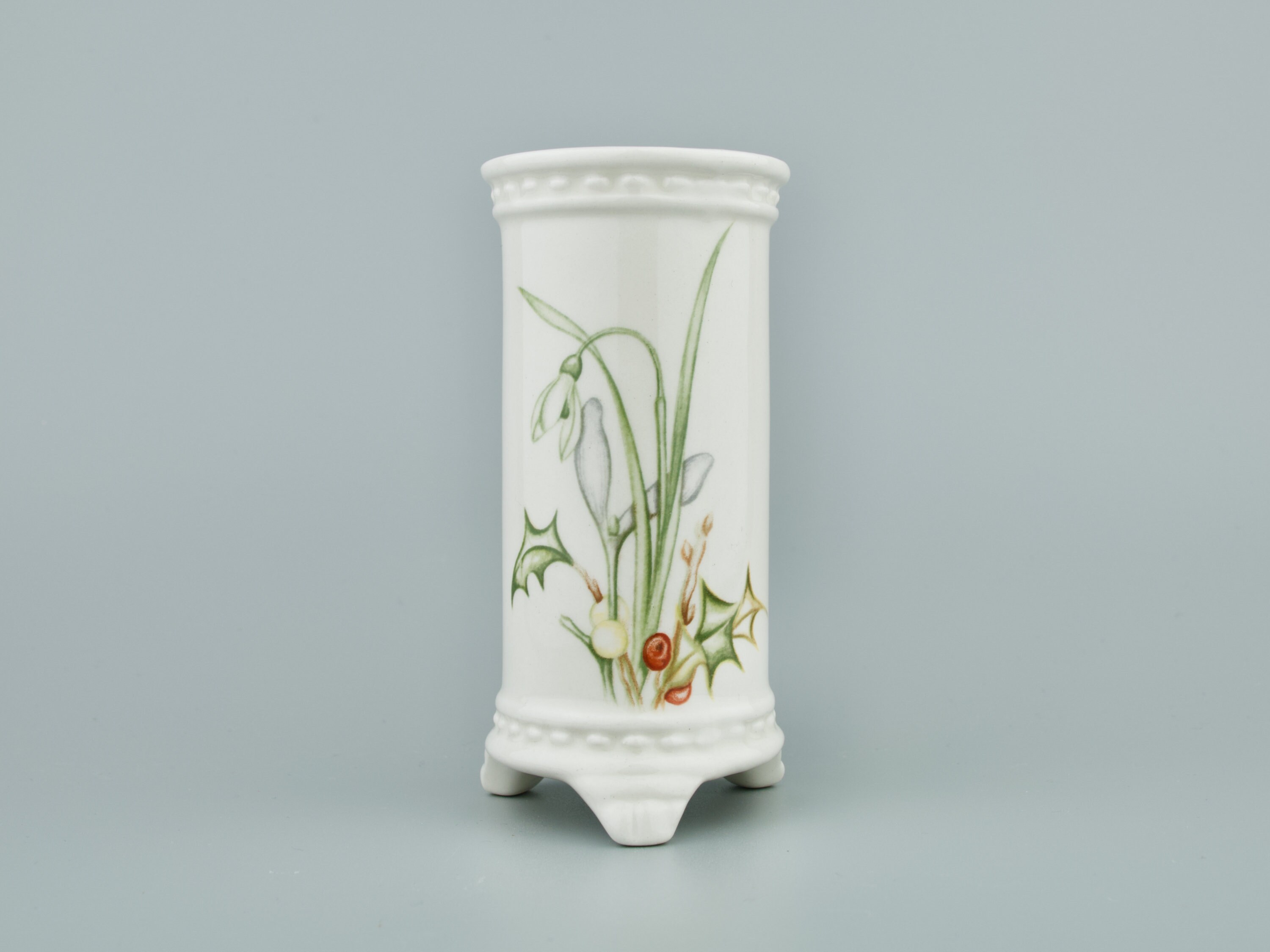 ROYAL WINTON VASE Ironstone Holly & Snowdrop Vase Vintage Etsy