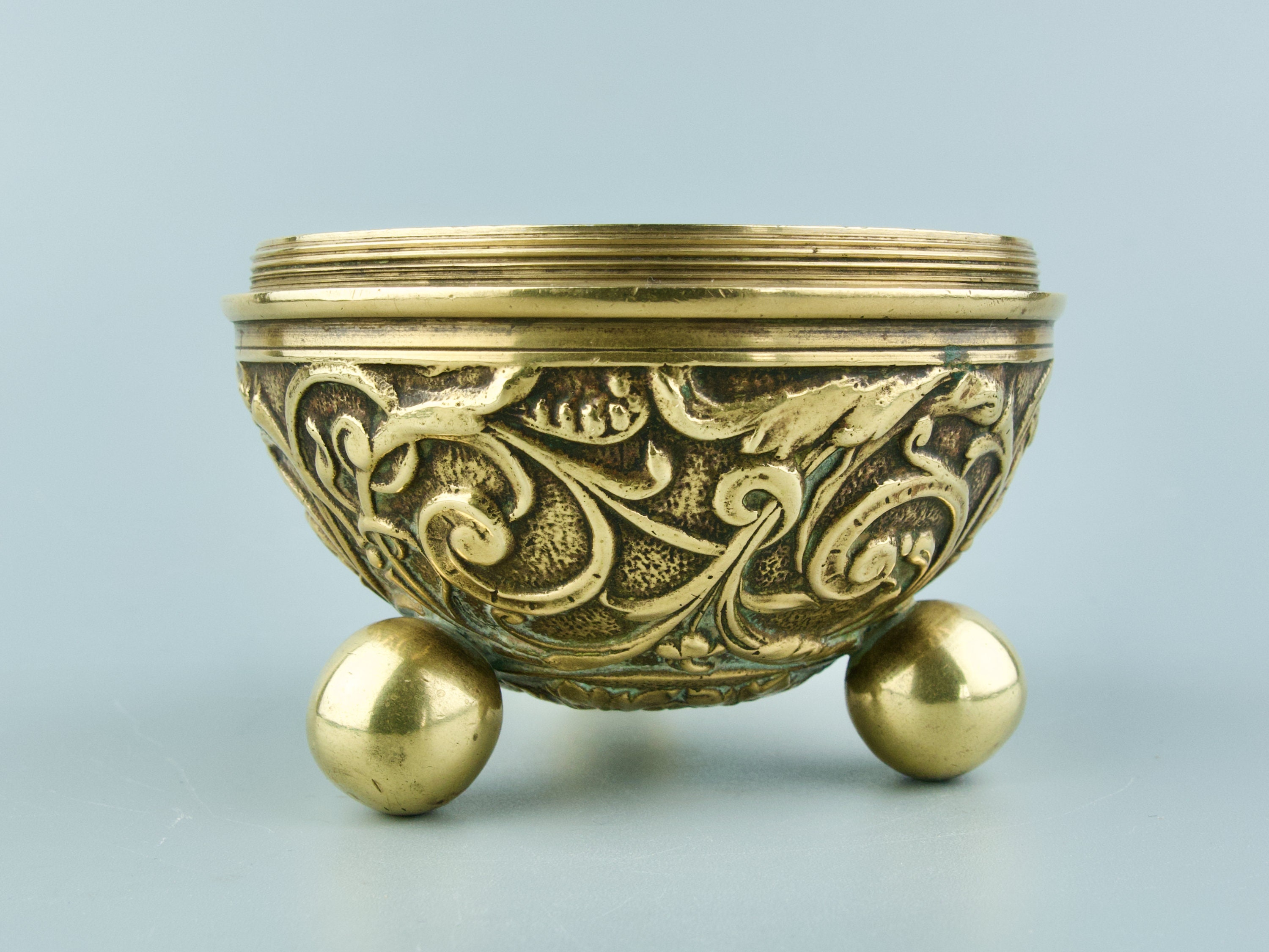 ANTIQUE STRING HOLDER Victorian Brass String Dispenser Etsy