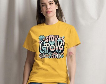 Stay Groovy Shirt Design, Retro 70s Vintage Vibes Clothing, Positive Quote Graphic Tee, Boho Groovy For Unisex classic tee