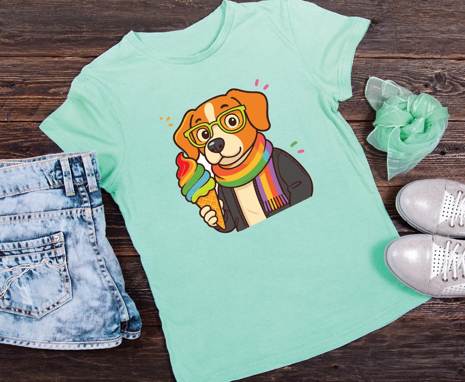 Rainbow Pride Dog Clipart Bundle | Cute LGBTQ Puppy PNG JPG | Kawaii ...