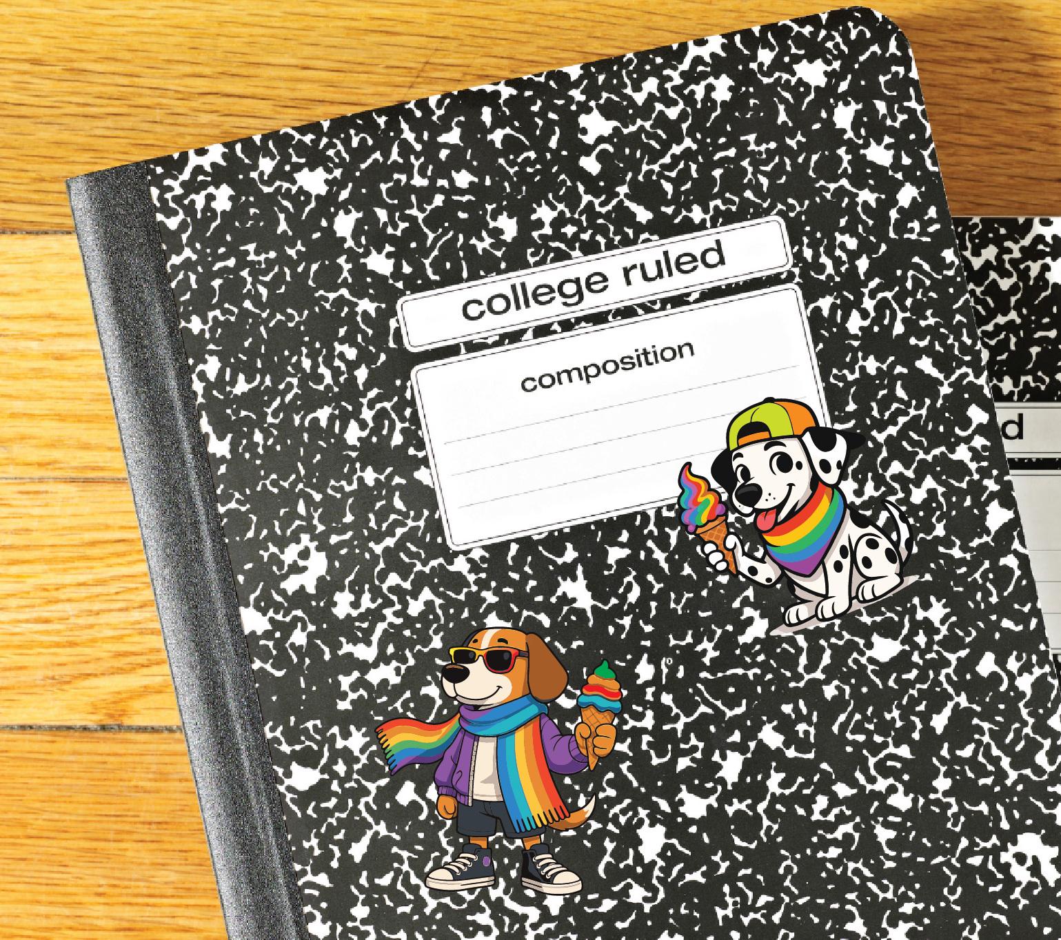 Rainbow Pride Dog Clipart Bundle | Cute LGBTQ Puppy PNG JPG | Kawaii ...