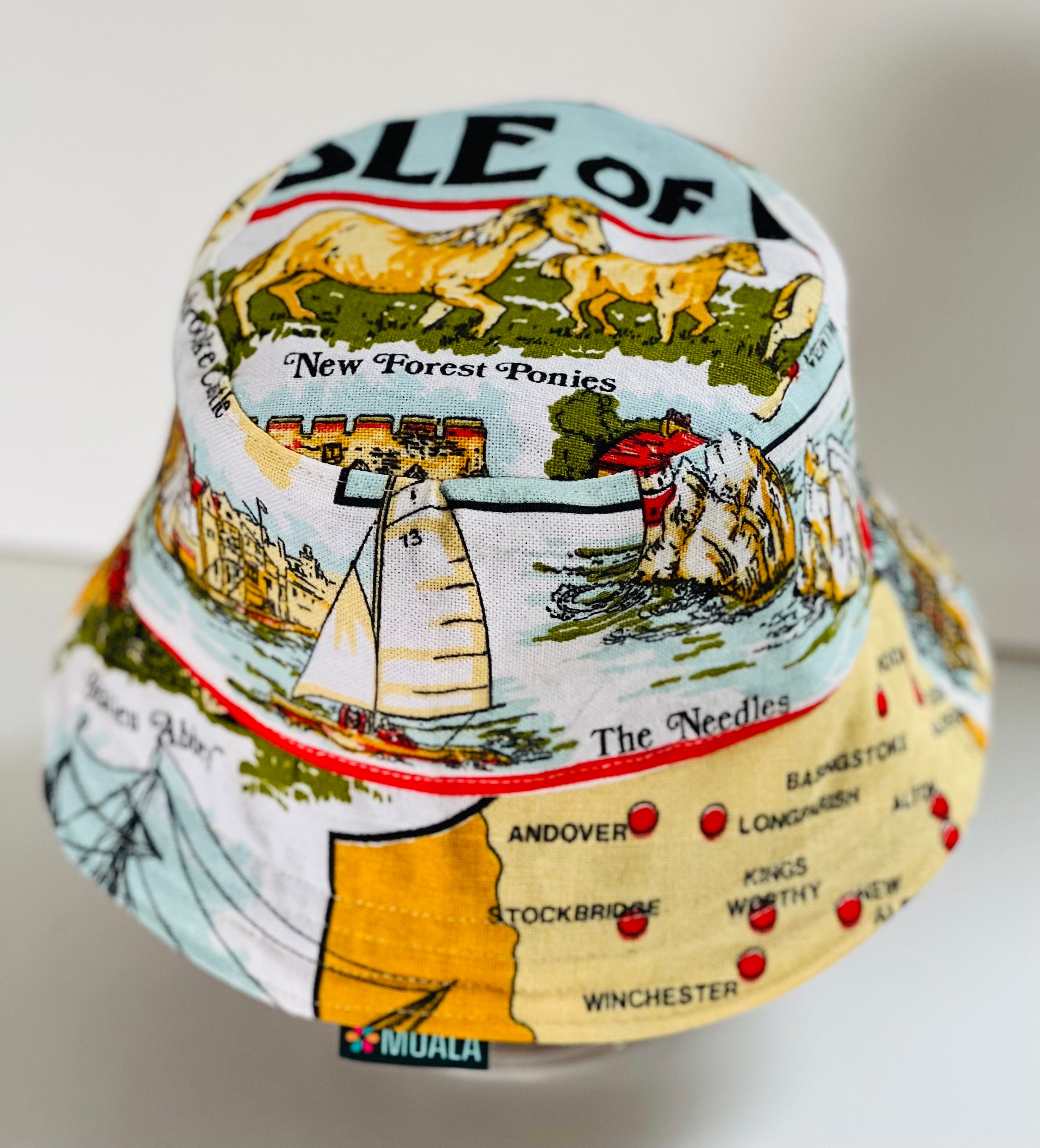 Reversible Bucket Hat, Handmade, Upcycled and Unique Uk - Etsy display picture 2