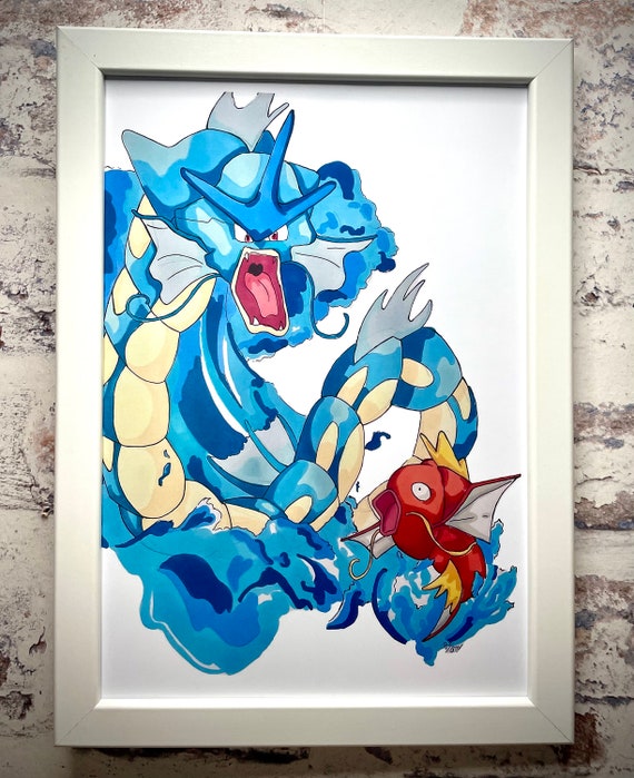 Pokemon Poster Original art work A4 Prints Limited Edition Etsy