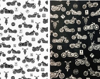 Harley davidson quilt fabric top