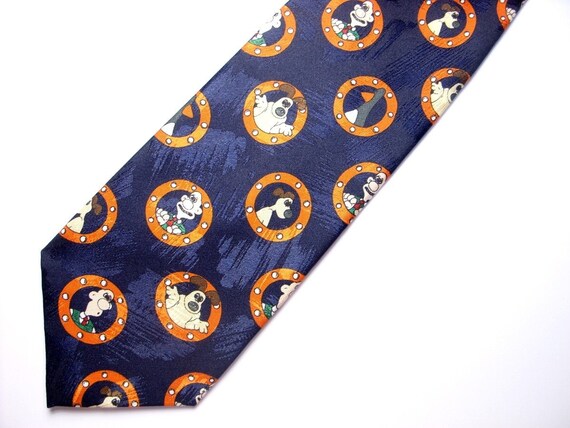 Wallace and gromit tie, vintage marks and spencer, Fu… - Gem
