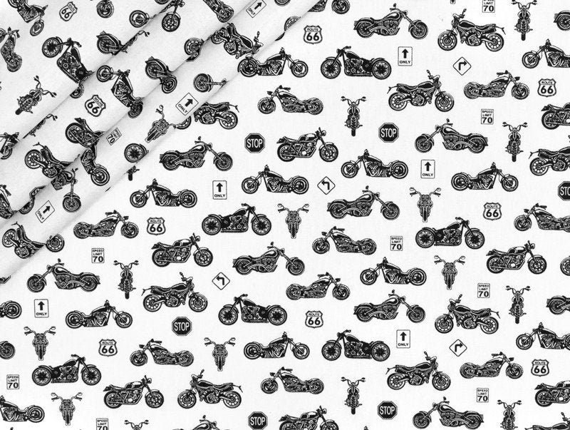Harley Davidson fabric by the yard, motorcycles fabric for masks, fabric for him