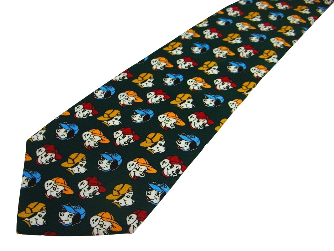 Disney Tie 101 Dalmatians, Dogs Print Necktie, Funny Tie for a Birthday Gift Etsy
