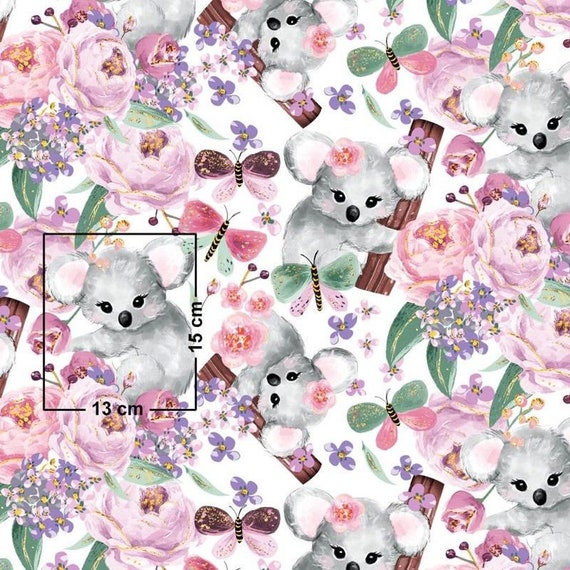 Baby Koala Fabric Koala bear Fabrics by the Yard Quilting Etsy