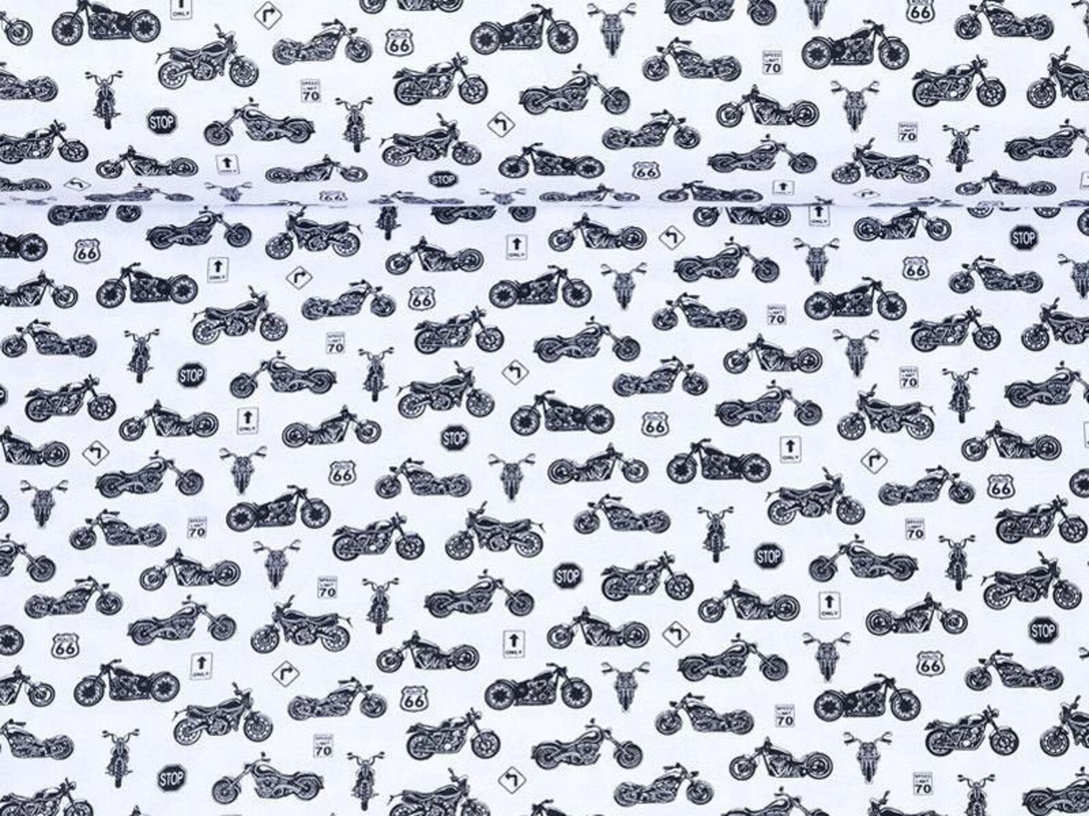 harley davidson cotton fabric