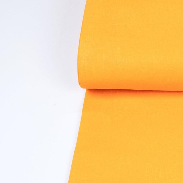 Light Orange cotton, solid orange fabric by the yard, orange material for Quilting dressmaking Craft Project Sewing