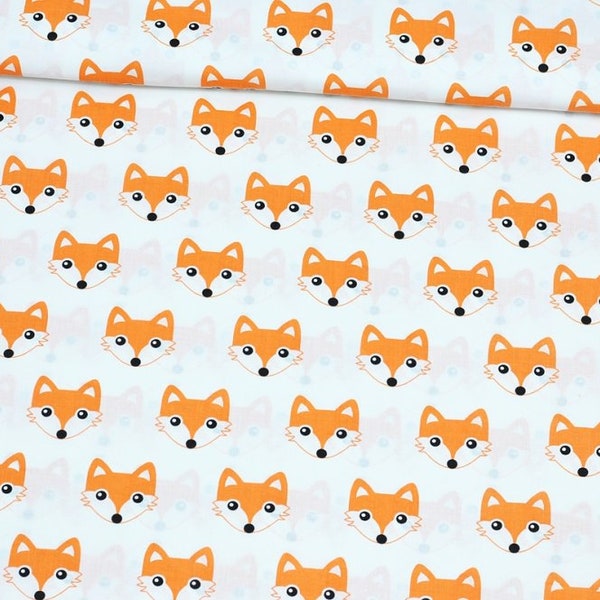 Fox Print Fabric - Etsy
