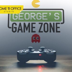 Customization Name Game Zone, Game Zone Sticker, Gamer Zone, Game Wall Sticker, Game Zone Wall Art, Gamer Gift. SKU: WD052