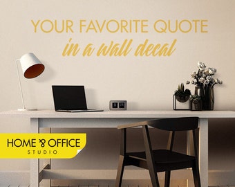 Your Favorite Quote Decal for Wall, Wall Decal for Boys Room, Game Vinyl Wall Sticker, Wall Decal, Home Decor. SKU: WD084