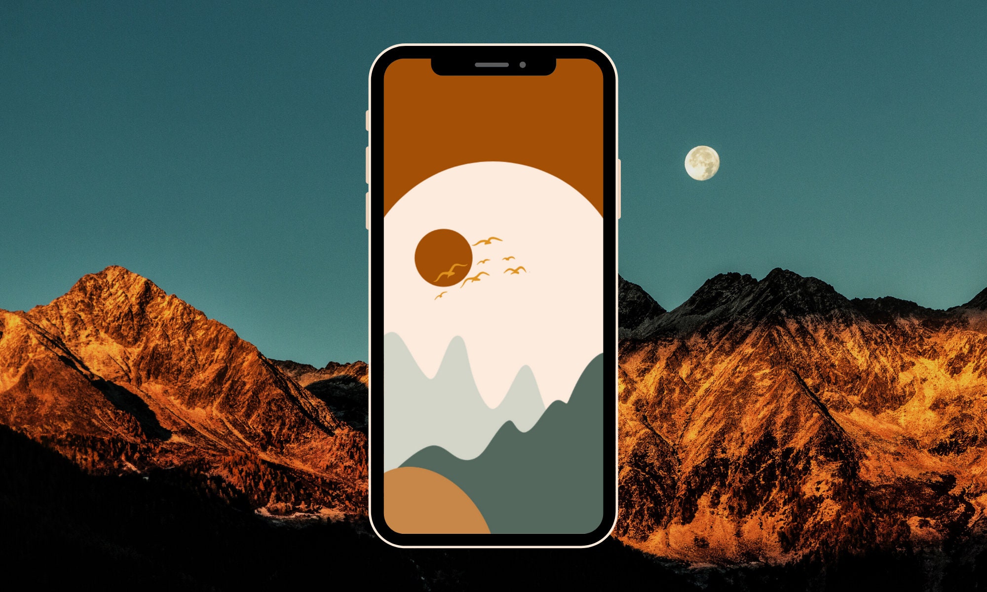 Abstract iPhone Wallpaper Design Minimalist iPhone Wallpaper | Etsy