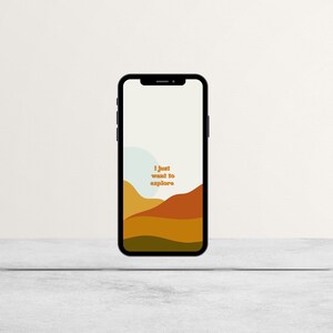 SET OF 3 Boho iPhone Wallpaper Nature iPhone Wallpapers | Etsy