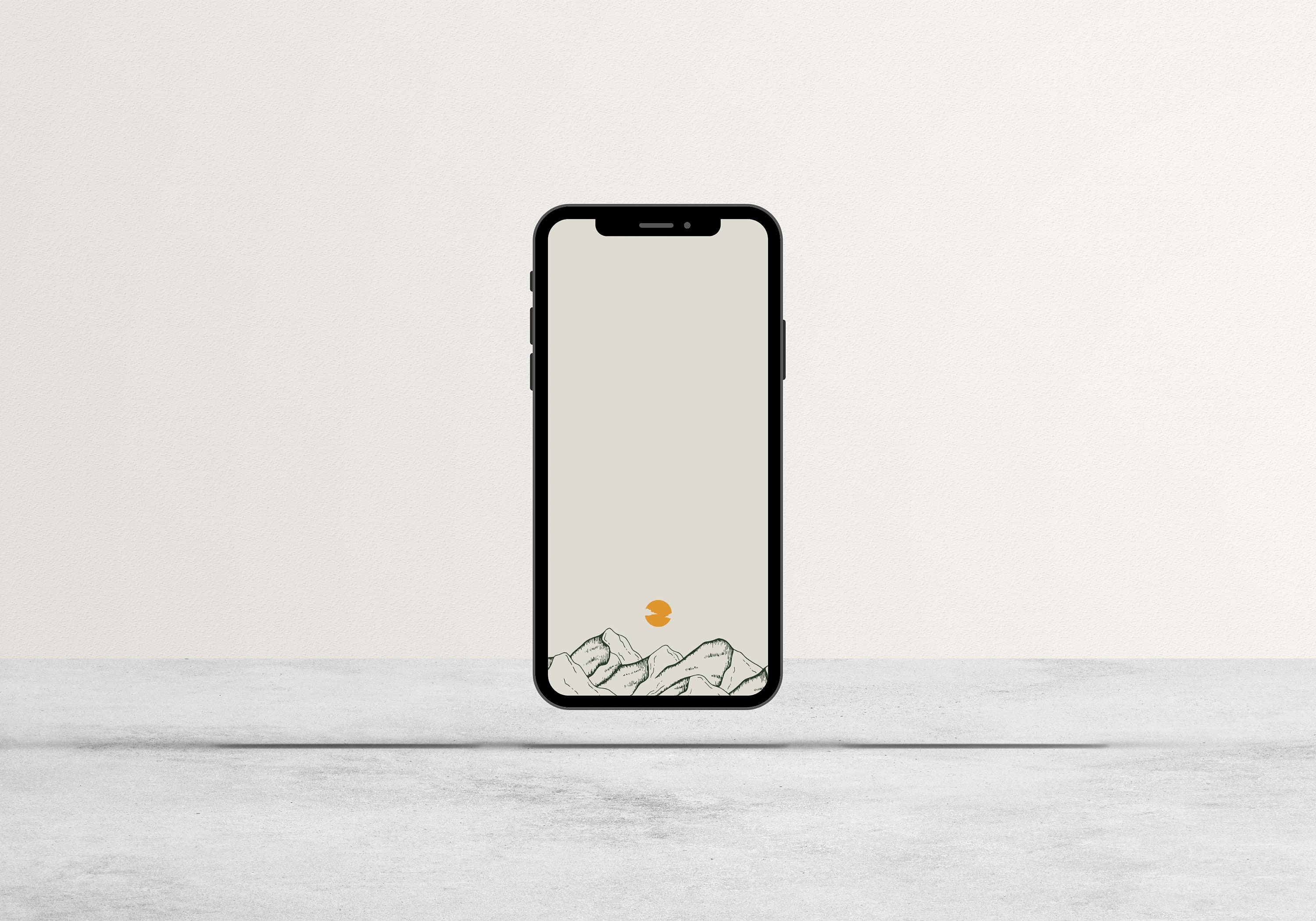 Iphone Wallpaper Boho Phone Wallpaper Minimalist Phone | Etsy