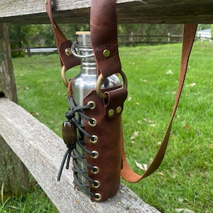 Leather Water Bottle Cover