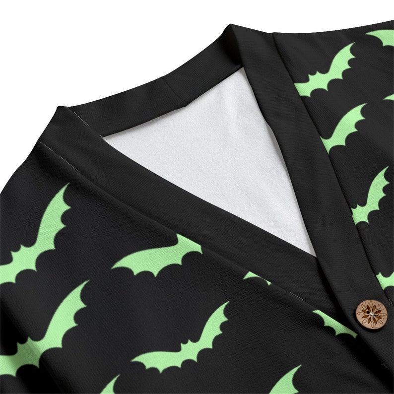 Whimsigoth Bats Fleece Cardigan, Genderless Fashion, Witchy Clothing ...